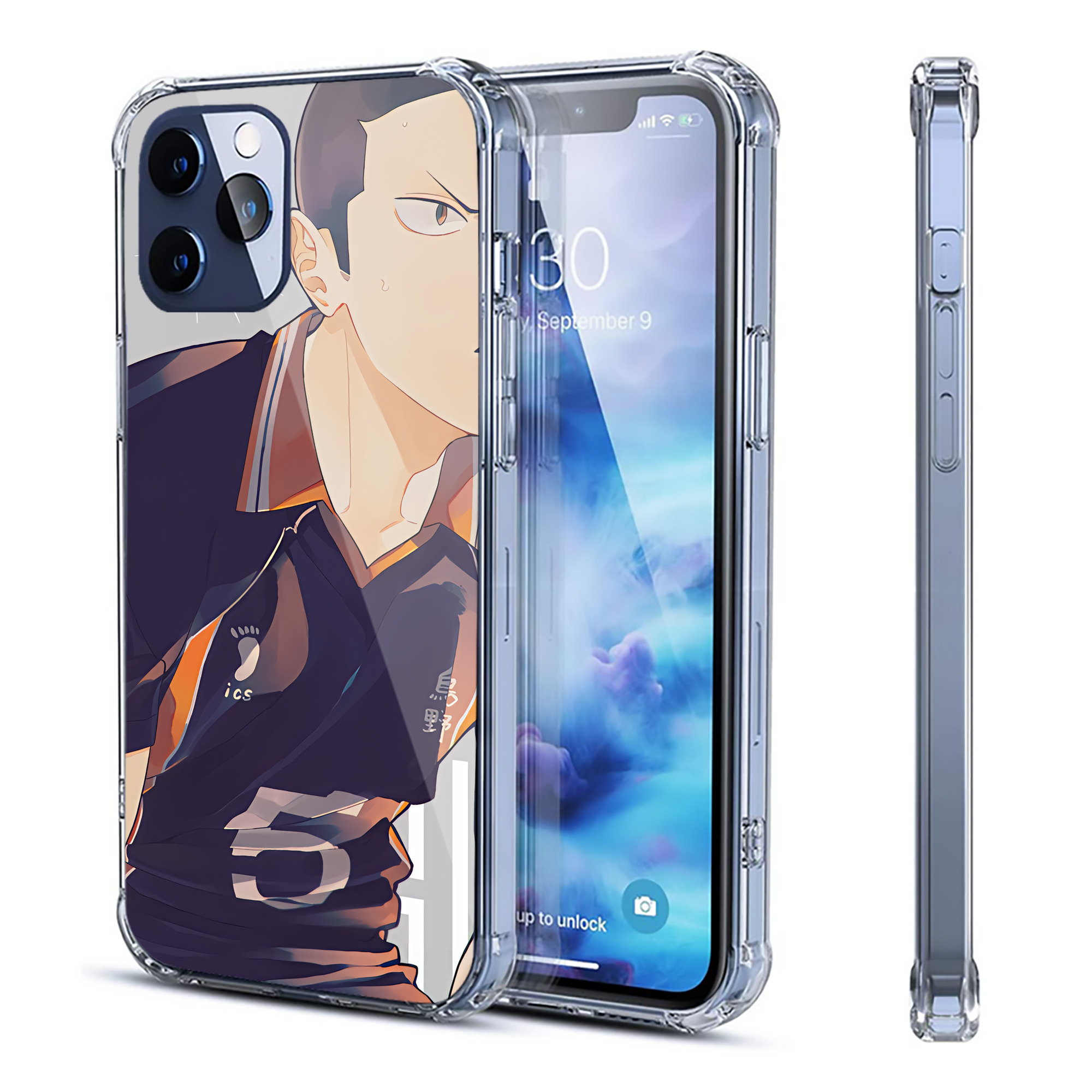 （画像用） ハイキュー!! Haikyu!! 【iPhone 12シリーズ対応】透明スマホケース（クリアソフトケース）